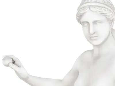 Statues of Aphrodite and David 3D model