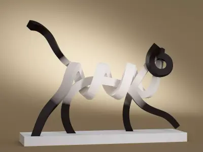 Siamese Cat 2021 3D model