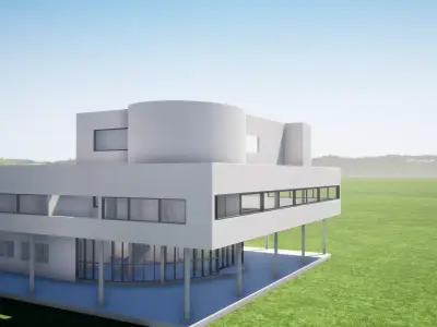 Revit le corbusier villa savoye 3D model
