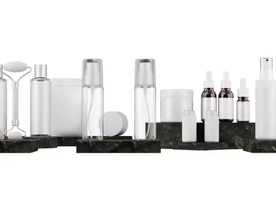 Cosmetic containers 3D MODEL 3D model