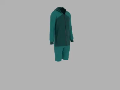 Sport Suit Low-poly 3D model 39