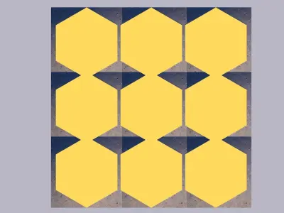 Concrete mirror Tiles Low-poly 3D model