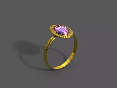 High-Quality 3D Ring Model Low-poly 3D model 18
