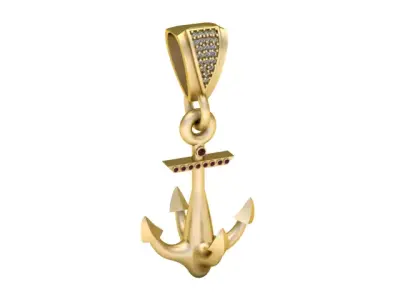 anchor pendant 3D print model