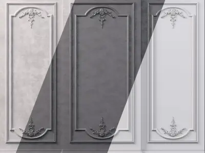 Wall Molding Low-poly 3D model purchase