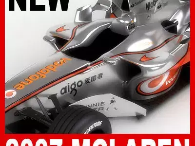 F1 2007 Vodafone McLaren Mercedes MP4-22 3D model