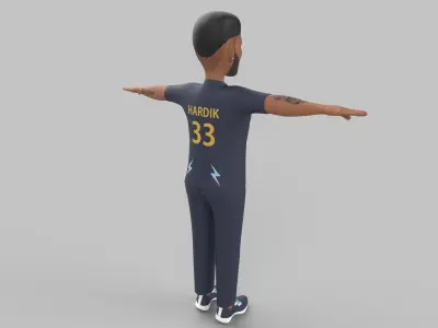 Hardik Pandya 3D model