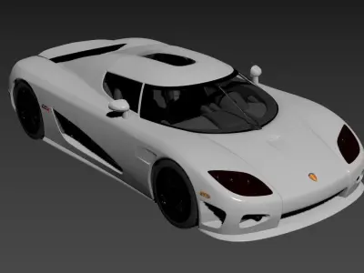 Koenigsegg CCX Sport Car model Low-poly 3D model