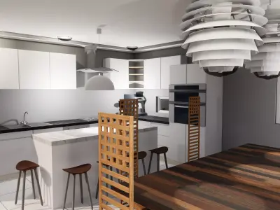 Luxury Kitchen Design  3D model
