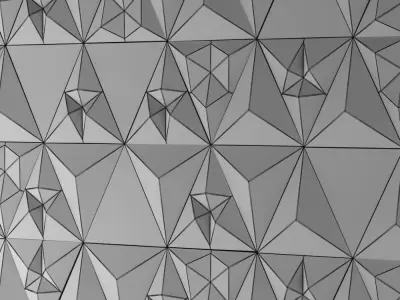 Triangular wall 3D model