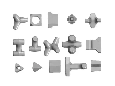 Anti coastal erosion concrete structures  3D print model