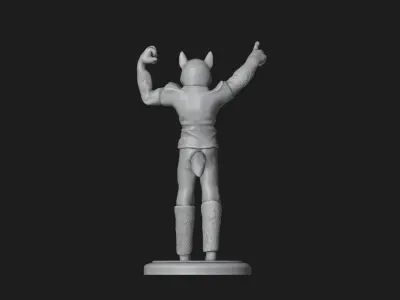 Husky Football Mascot 3D print model