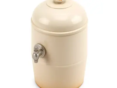 Vintage Ceramic Beverage Dispenser Low-poly 3D model