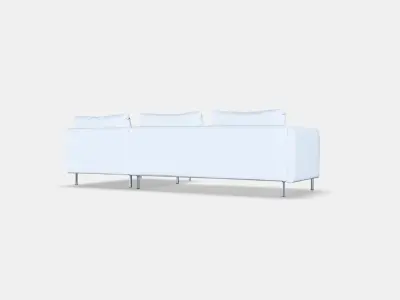 SODERHAMN 4-seat sofa with chaise longue 1 Low-poly 3D model