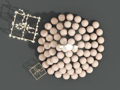 Christmas tree Low-poly 3D model