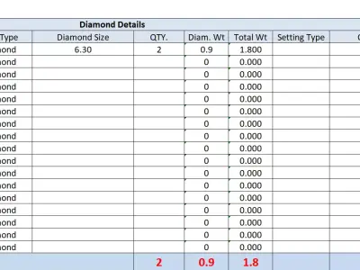 Diamond Earrings  3D print model