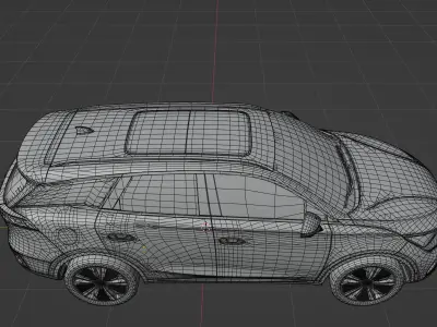 BYD Tang EV 2022 low poly  3D model