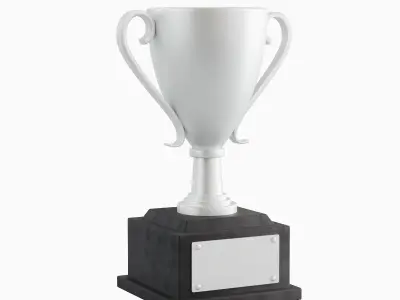 Trophy Cup 02 Low-poly 3D model