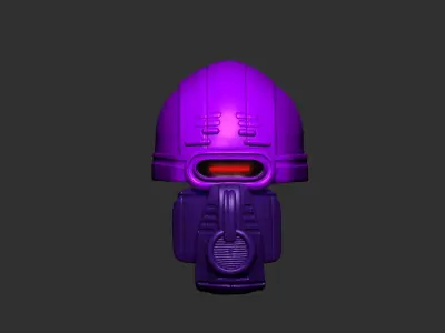 helmet high poly sculpt 3d printable  3D model 38