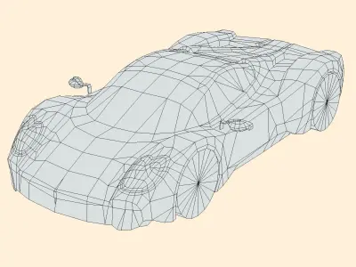 Pagani Utopia Low-poly 3D model