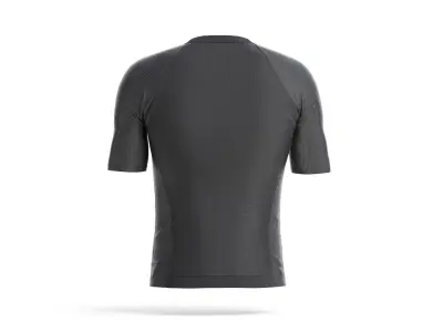 Black Men Cycling Jersey - bicycle zipper sport t-shirt 3D model
