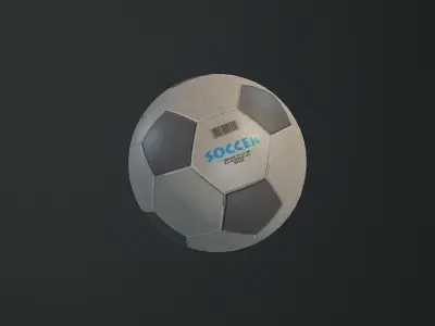 Low-Poly Soccer Field Pack Low-poly 3D model