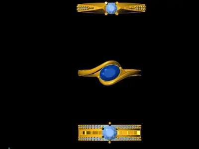  Ladies Ring- lot-1 3D print model