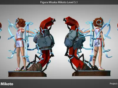 Misaka Mikoto - Figure Fan art 3D print model