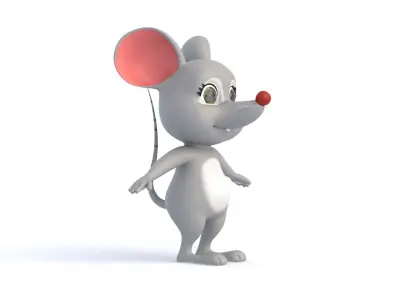 Cartoon Rat 3D model