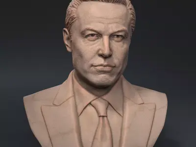 Elon Musk 3D print model