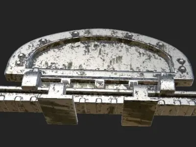 MetalArchBillBoard Low-poly 3D model