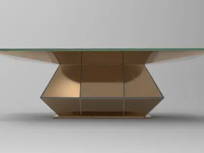 Santiago Dining Table Low-poly 3D model