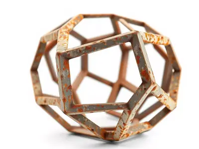 Rustic Geometric Sculpture Model Pack Low-poly 3D model