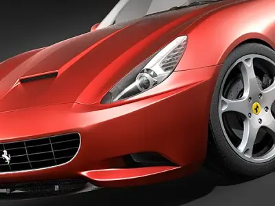 Ferrari California midpoly 3D model