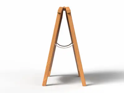 Game-Ready Signboard Low-poly 3D model