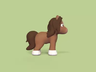 Cute Little Horse 3D print model