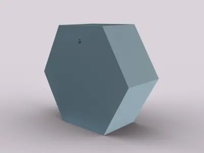 Hexagonal Wall Mount Planter 3D print model