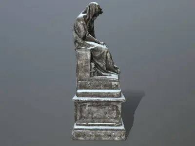 statue 1 Low-poly 3D model