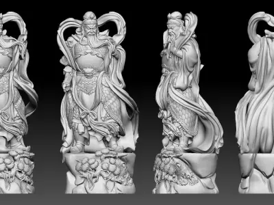 Guan Yu  3D print model