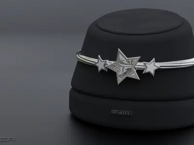 Jewellery set - bracelets Low-poly 3D model