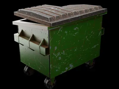 trash can Free 3D model