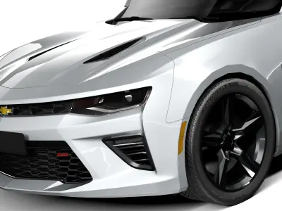  Chevrolet Camaro SS 2017 LowPoly 3D model
