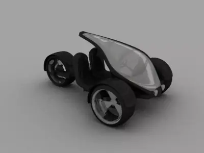 E-trike concept 3D model