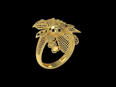 Fusion Gold Rings RAA07 3D print model