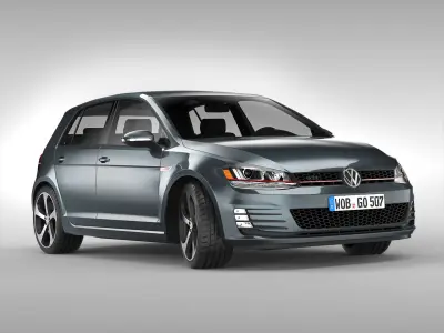 Volkswagen Golf GTI 2013 - 2017 3D model