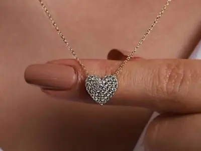 Heart pendant or necklace Free 3D print model