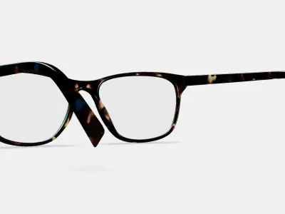 Yardley Eyeglasses in Blue Marbled Tortoise 3D model purchase