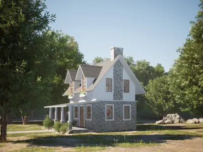050Countryhouse2f36m2 3D model