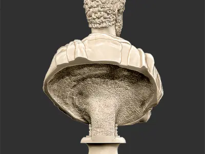 Printable bust of Commodus Emperor 3D print model