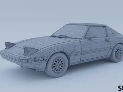 Mazda RX-7 FB 3D model